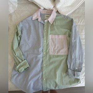 Abercrombie Multi Color Stripe Button Down